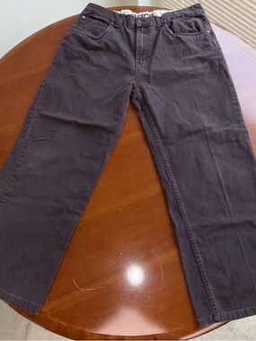 Born Straight-Leg Brown Jeans. 100% Cotton Sz 36/30